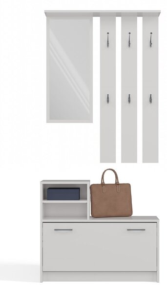 Set mobilier hol Vayan 1 (alb) (cu oglindă). Promo -14%. 1132525
