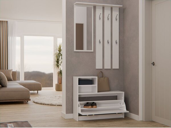 Set mobilier hol Vayan 1 (alb) (cu oglindă). Promo -14%. 1132525