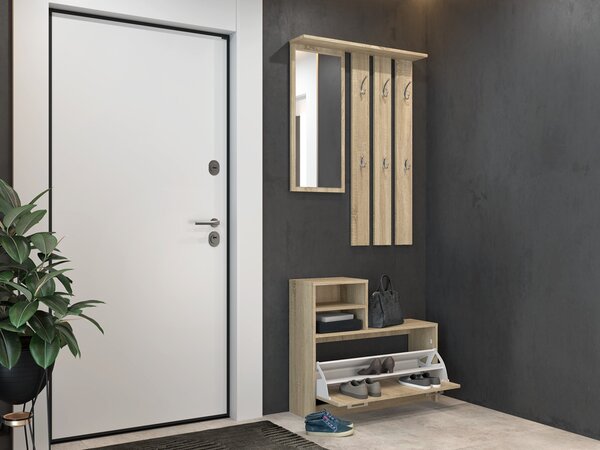 Set mobilier hol Vayan 1 (stejar sonoma) (cu oglindă). Promo -14%. 1132527