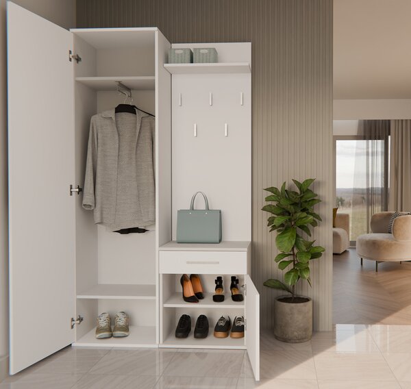 Set mobilier hol Dialogos 1 (alb) (cu oglindă). Promo -14%. 1132535