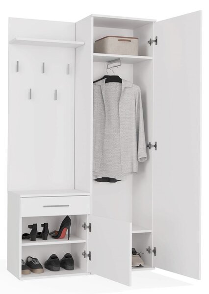 Set mobilier hol Dialogos 1 (alb) (cu oglindă). Promo -14%. 1132535