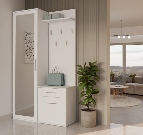 Set mobilier hol Dialogos 1 (alb) (cu oglindă). Promo -14%. 1132535