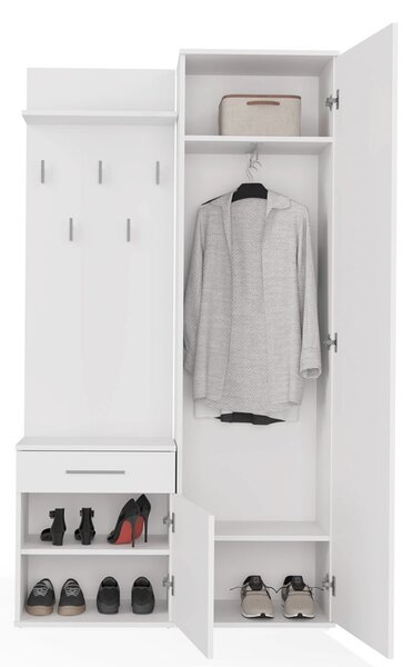 Set mobilier hol Dialogos 1 (alb) (cu oglindă). Promo -14%. 1132535