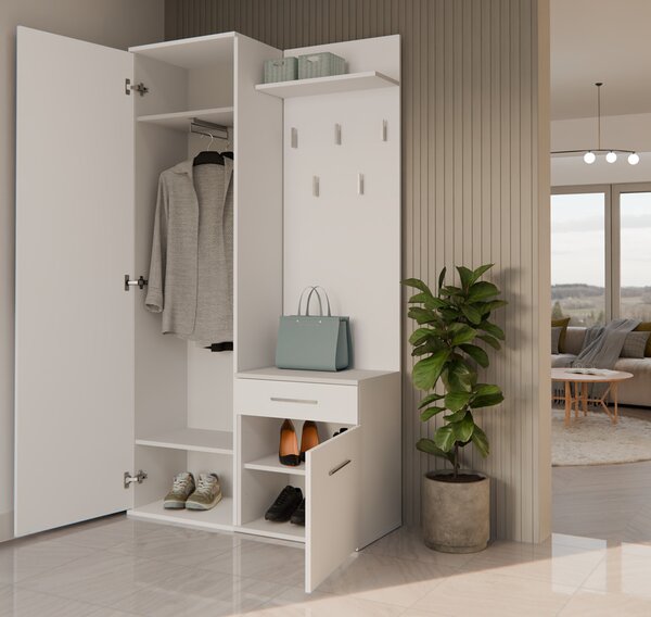 Set mobilier hol Dialogos 1 (alb) (cu oglindă). Promo -14%. 1132535