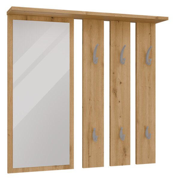 Panou cuier Oasis 1 (stejar artisan) (cu oglindă). 1132562