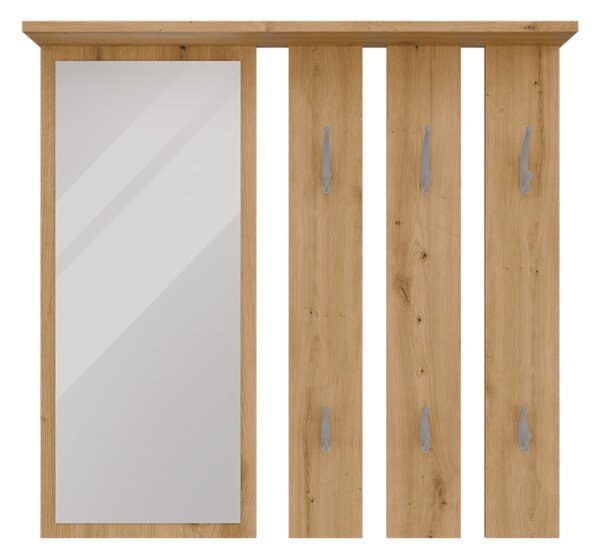 Panou cuier Oasis 1 (stejar artisan) (cu oglindă). 1132562