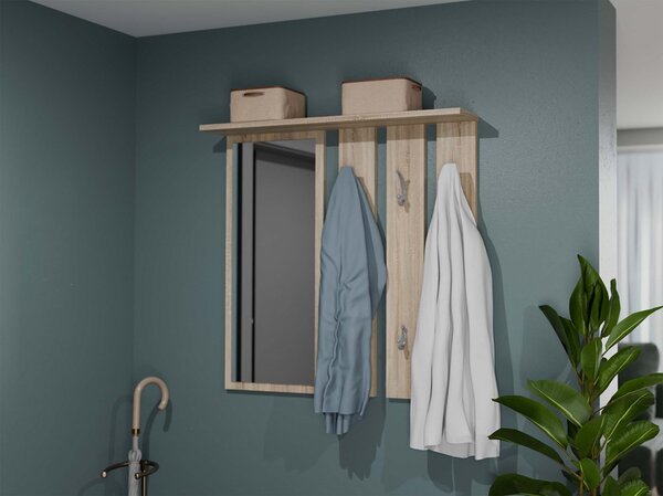 Panou cuier Oasis 1 (stejar sonoma) (cu oglindă). Promo -19%. 1132564