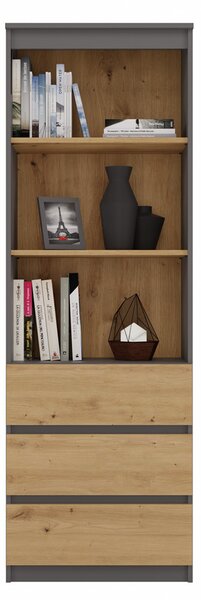 Raft Respeto 1 (antracit + stejar artisan). Promo -17%. 1132646
