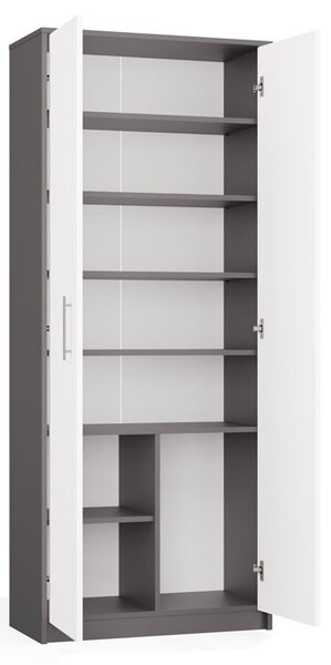 Dulap cu rafturi Obtenidas 1 (antracit + alb). Promo -17%. 1132661