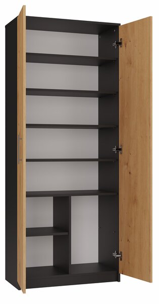 Dulap cu rafturi Obtenidas 1 (antracit + stejar artisan). 1132657