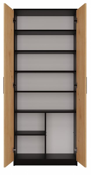 Dulap cu rafturi Obtenidas 1 (antracit + stejar artisan). 1132657