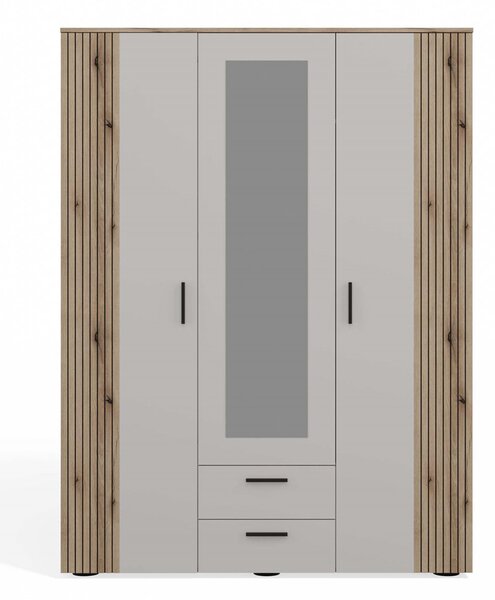 Dulap de haine Avala 1 (cashmir + stejar evoke) (cu oglindă). Promo -14%. 1132686