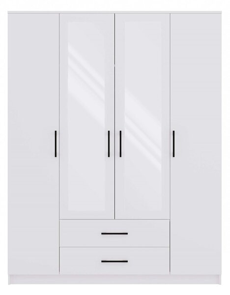 Dulap de haine Rigidez 3 (alb) (cu oglindă). Promo -19%. 1132694