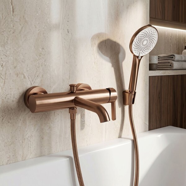 Baterie pentru cadă REA Ontario Side Brush Copper
