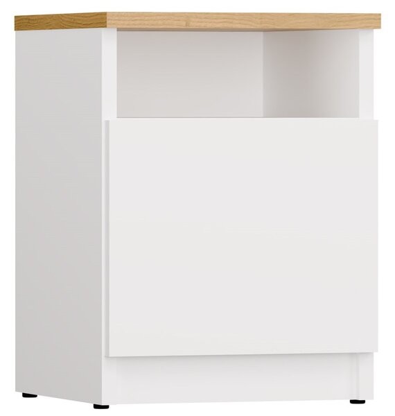 Noptieră Gustaban 2 (alb + stejar artisan). Promo -14%. 1132749