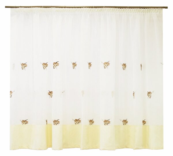 Perdea Velaria ivoire cu fructe, 300x185 cm