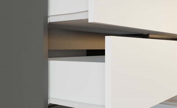 Comodă Musecalo 6 120 (antracit + alb). 1132807