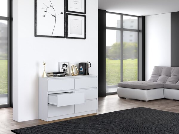 Comodă Musecalo 6 120 (alb). Promo -18%. 1132811