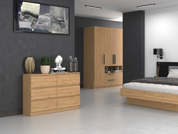 Comodă Musecalo 6 120 (stejar artisan). Promo -21%. 1132810
