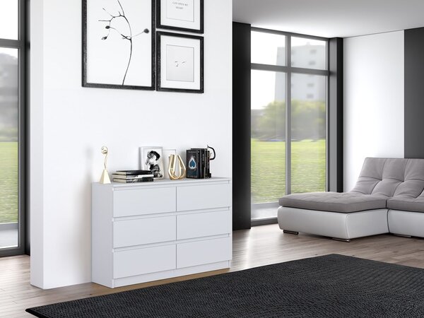 Comodă Musecalo 6 120 (alb). Promo -18%. 1132811