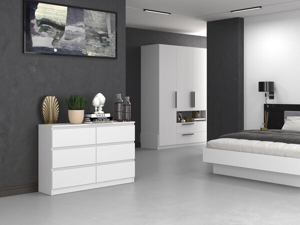 Comodă Musecalo 6 120 (alb). Promo -18%. 1132811
