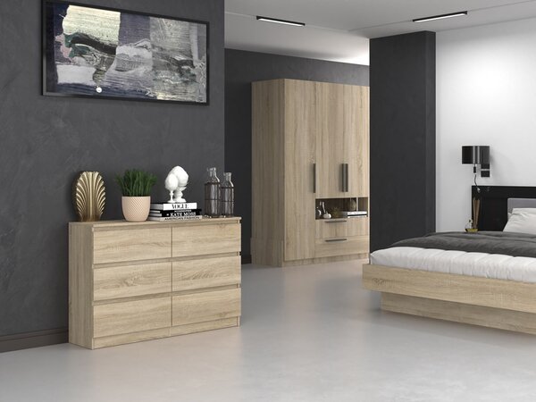 Comodă Musecalo 6 120 (stejar sonoma). Promo -18%. 1132813