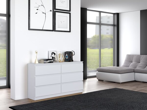 Comodă Musecalo 6 140 (alb). Promo -20%. 1132820