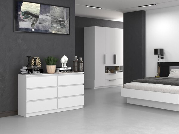 Comodă Musecalo 6 140 (alb). Promo -20%. 1132820