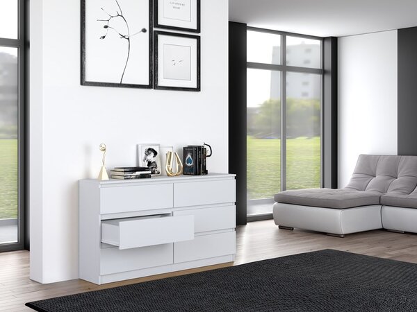 Comodă Musecalo 6 140 (alb). Promo -20%. 1132820