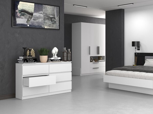 Comodă Musecalo 6 140 (alb). Promo -20%. 1132820