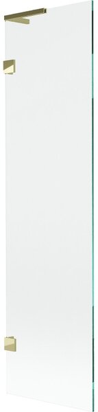 Mexen, Paravan de baie Mexen Lunar L cu 1 aripă 50 x 150 cm, transparent, auriu - 897L-050-000-50-00