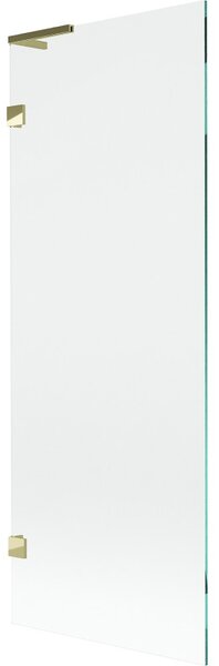 Mexen, Paravan de baie Mexen Lunar L cu 1 aripă 70 x 150 cm, transparent, auriu - 897L-070-000-50-00