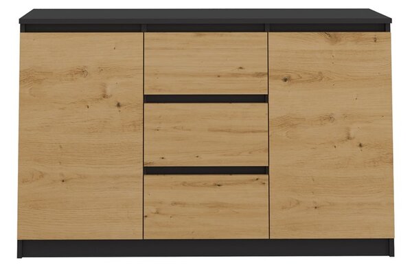 Comodă Musecalo 11 (antracit + stejar artisan). Promo -22%. 1132860