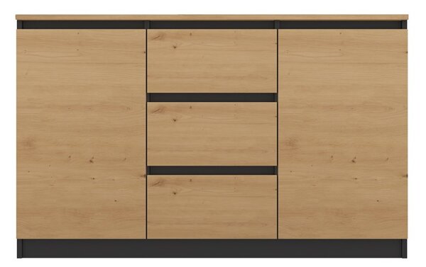 Set 2buc. comode Cervantina 1 (antracit + stejar artisan). Promo -11%. 1132872