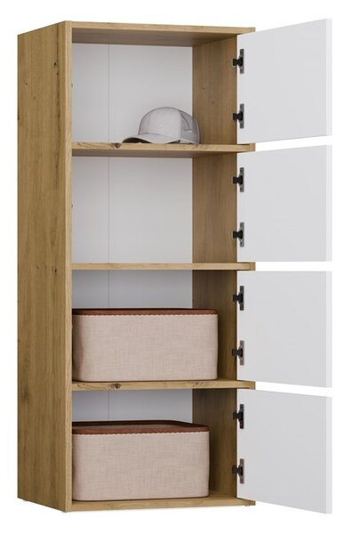 Dulap Afoctera 1 (stejar artisan + alb). 1132877