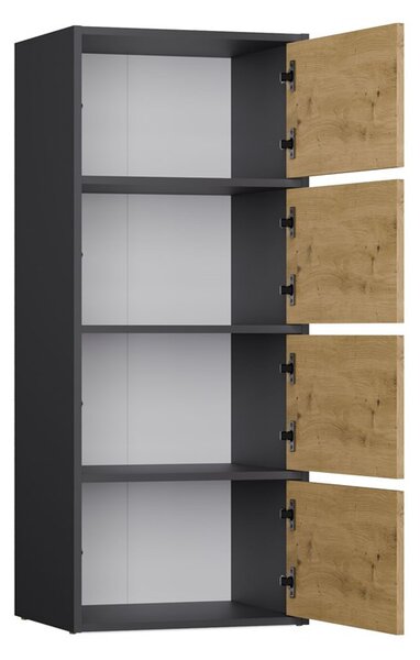 Dulap Afoctera 1 (antracit + stejar artisan). 1132878