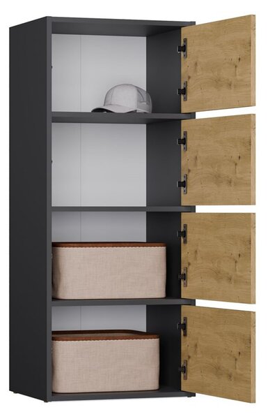 Dulap Afoctera 1 (antracit + stejar artisan). 1132878
