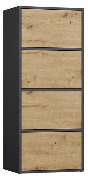 Dulap Afoctera 1 (antracit + stejar artisan). 1132878