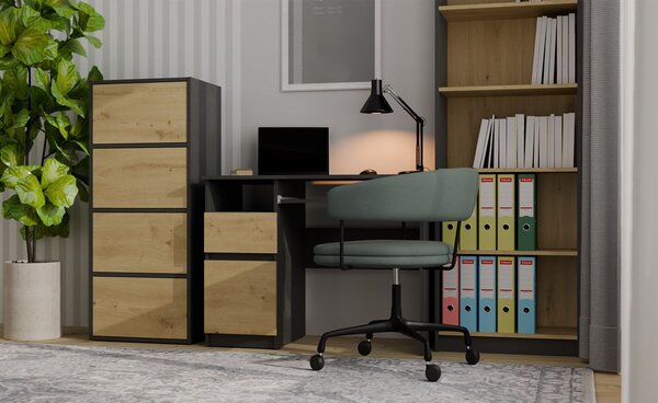 Dulap Afoctera 1 (antracit + stejar artisan). 1132878