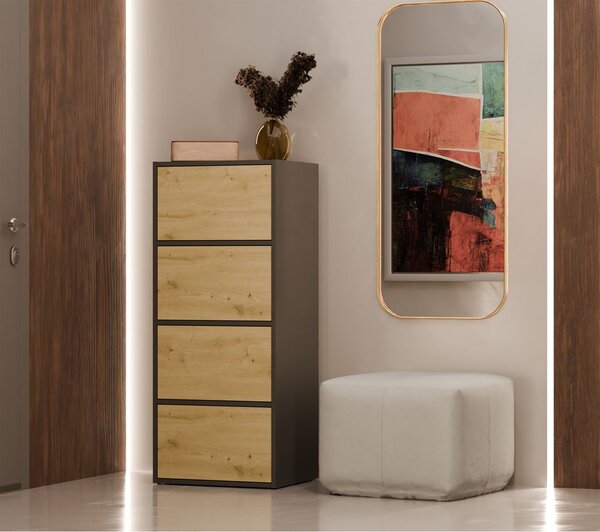 Dulap Afoctera 1 (antracit + stejar artisan). 1132878