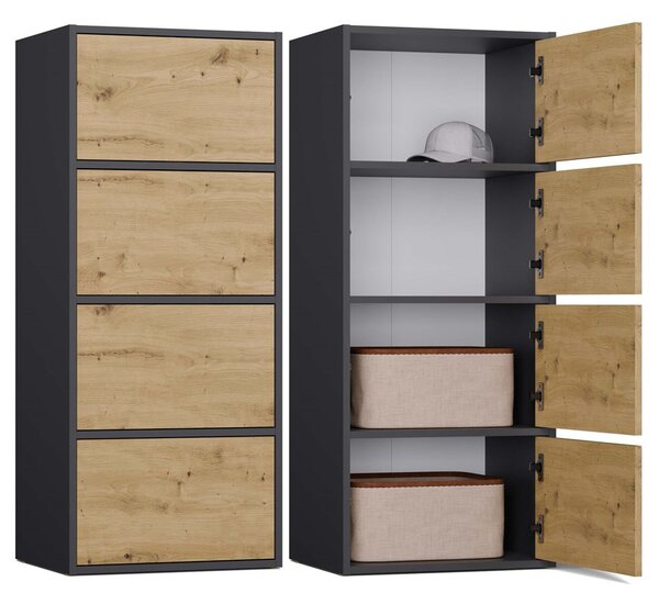 Dulap Afoctera 1 (antracit + stejar artisan). 1132878