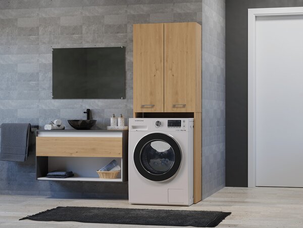 Dulap deasupra mașinii de spălat Perdieron 2 (stejar artisan). Promo -14%. 1132925