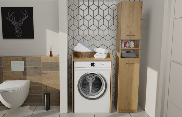 Dulap pentru mașina de spălat Perdieron 1 (stejar artisan). Promo -13%. 1132939