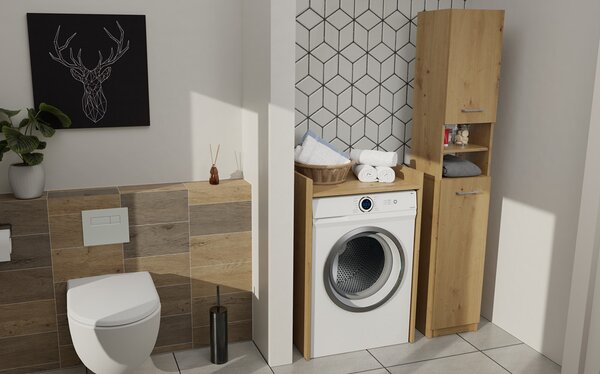 Dulap pentru mașina de spălat Perdieron 1 (stejar artisan). Promo -13%. 1132939