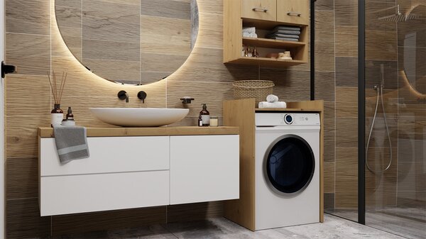 Dulap pentru mașina de spălat Perdieron 1 (stejar artisan). Promo -13%. 1132939