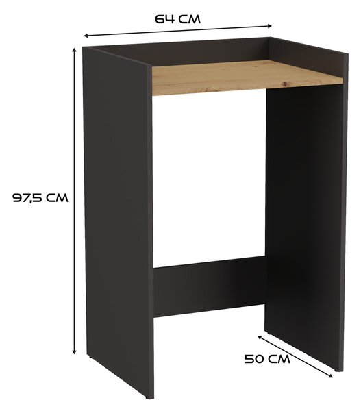 Dulap pentru mașina de spălat Perdieron 1 (antracit + stejar artisan). Promo -17%. 1132941