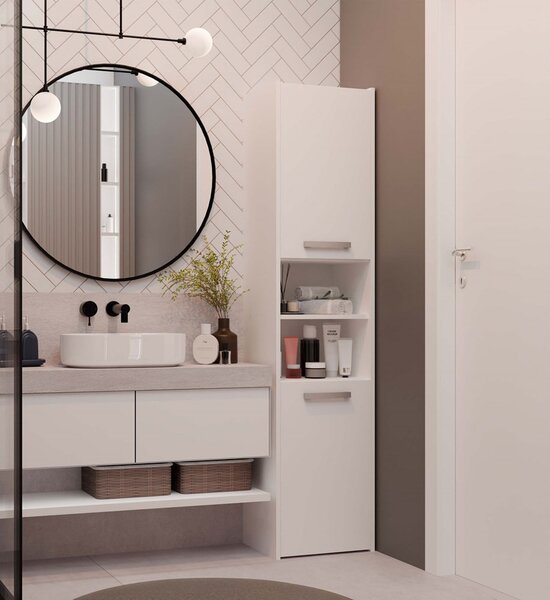 Dulap de baie Samways 3 (alb). Promo -21%. 1132961