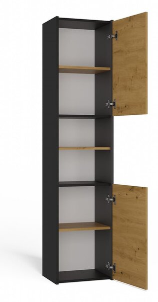 Dulap de baie Samways 3 (antracit + stejar artisan). 1132959