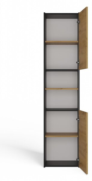 Dulap de baie Samways 3 (antracit + stejar artisan). 1132959