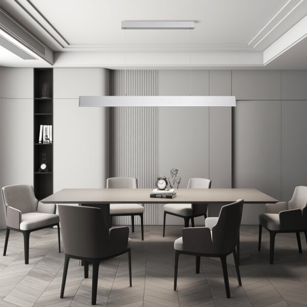 Lustră LED dimabilă pe cablu Brilagi SLIMLINE LED/40W/230V 3000-6000K argintiu + telecomandă